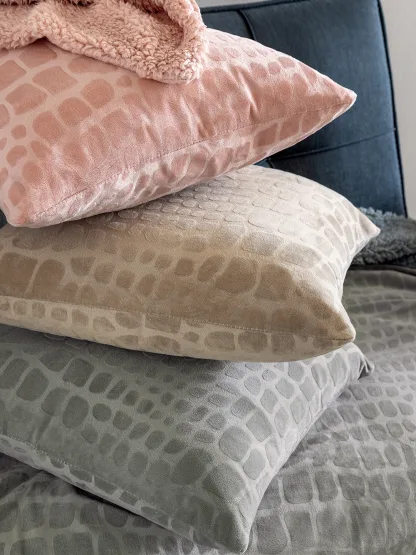 Palamaiki Διακοσμητική Μαξιλαροθήκη Home Décor 45x45 FLO GREY