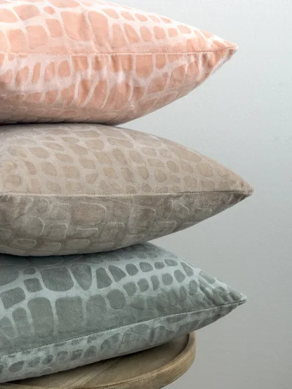 Palamaiki Διακοσμητική Μαξιλαροθήκη Home Décor 45x45 FLO BEIGE