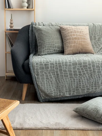Palamaiki Διακοσμητική Μαξιλαροθήκη Home Décor 45x45 FLO BEIGE