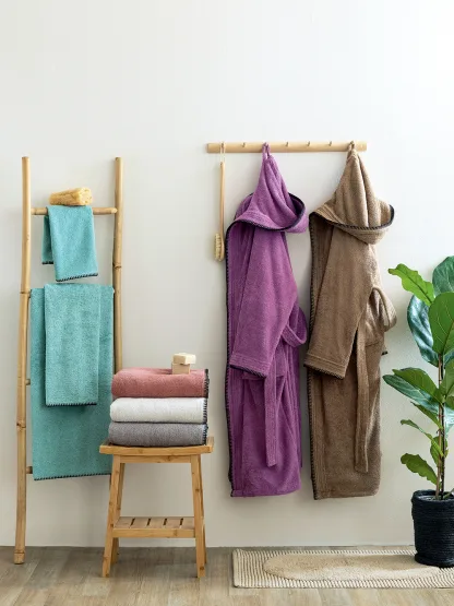 Palamaiki Μπουρνούζι Bath Collection BRIDGE TAUPE Small