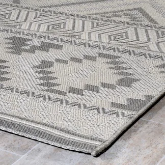Tzikas Carpets NOVO 133Χ190 ΤΑΠ. Ρ.Ρ. ΤΟΥΡΚΙΑΣ ΜΑΥΡΟ-ΑΣΗΜΙ