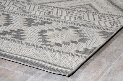 Tzikas Carpets NOVO 133Χ190 ΤΑΠ. Ρ.Ρ. ΤΟΥΡΚΙΑΣ ΜΑΥΡΟ-ΑΣΗΜΙ