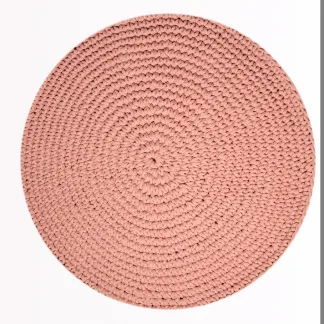 Tzikas Carpets RING 200X200 ΤΑΠ.ROUND COTTON ΙΝΔΙΑΣ ΡΟΖ