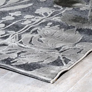Tzikas Carpets HARMONY 067X500 ΣΕΤ.CHENILLE Ρ.Ρ. ΤΟΥΡΚΙΑΣ ΜΑΥΡΟ-ΑΣΗΜΙ