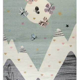 Tzikas Carpets SOUND 133X190 ΤΑΠ. Ρ.Ρ. ΤΟΥΡΚΙΑΣ ΠΡΑΣΙΝΟ- ΜΕΝΤΑ
