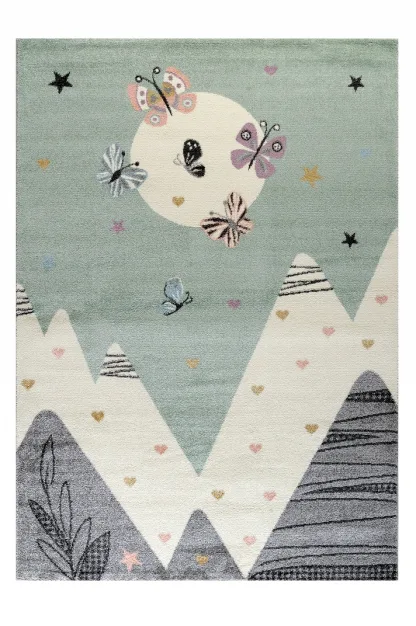 Tzikas Carpets SOUND 133X190 ΤΑΠ. Ρ.Ρ. ΤΟΥΡΚΙΑΣ ΠΡΑΣΙΝΟ- ΜΕΝΤΑ
