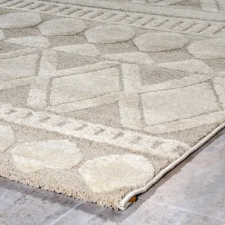 Tzikas Carpets ELIO 067X530 ΣΕΤ. Ρ.Ρ. ΤΟΥΡΚΙΑΣ ΛΕΥΚΟ- ΚΡΕΜ
