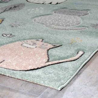 Tzikas Carpets DIAMOND 133Χ190 ΤΑΠ. Ρ.Ρ. ΤΟΥΡΚΙΑΣ ΠΡΑΣΙΝΟ- ΜΕΝΤΑ