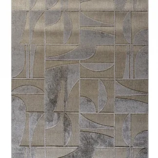 Tzikas Carpets TENERIFE 133Χ190 ΤΑΠ. Ρ.Ρ. ΤΟΥΡΚΙΑΣ ΓΚΡΙ