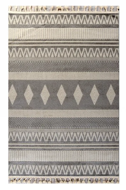 Tzikas Carpets TENERIFE 133Χ190 ΤΑΠ. Ρ.Ρ. ΤΟΥΡΚΙΑΣ ΛΕΥΚΟ- ΚΡΕΜ