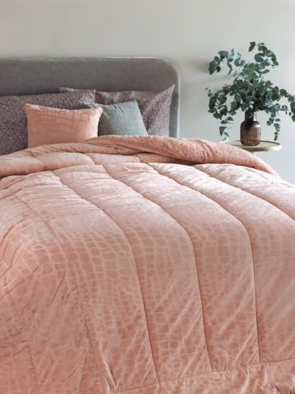 Palamaiki Κουβερτοπάπλωμα Υπέρδιπλο 220x240 FLO ROSE