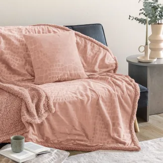 Palamaiki Κουβέρτα Καναπέ 160x240 FLO ROSE