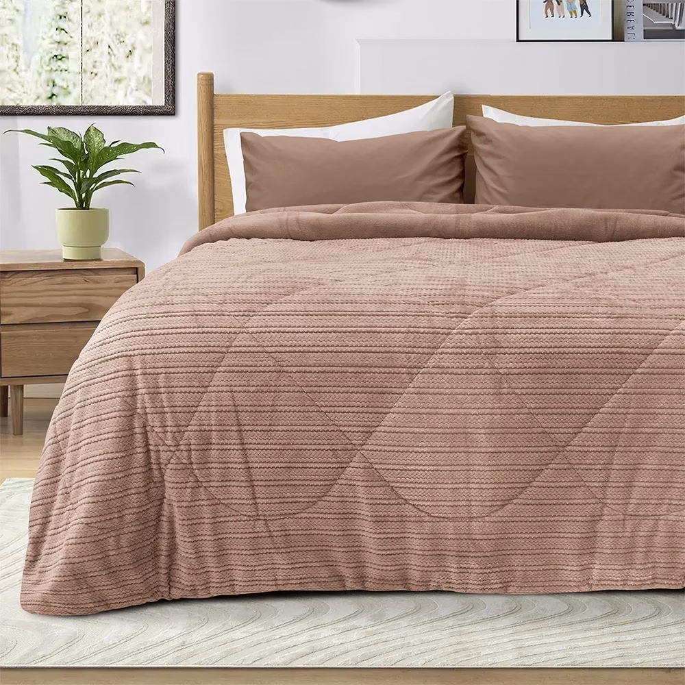 LINO ΚΟΥΒΕΡΤΟΠΑΠΛΩΜΑ STACY SALMON 220X240 LINO ΚΟΥΒΕΡΤΟΠΑΠΛΩΜΑ STACY SALMON 220X240