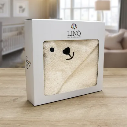 LINO ΚΑΠΑ LOVEBEAR ECRU 75X75