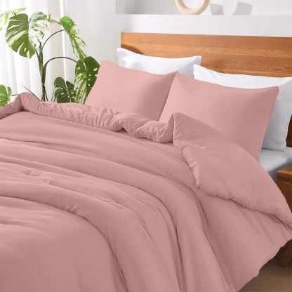 LINO ΣΕΝΤΟΝΙ BASICO PINK 160X200+30