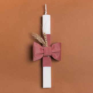 Beauty Home ΛΑΜΠΑΔΑ 33cm ΜΟΝΟΧΡΩΜΟΣ ΦΙΟΓΚΟΣ ΒΕΛΟΥΔΟ ΣΑΠΙΟ ΜΗΛΟ