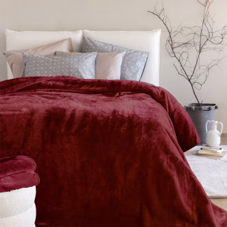 Palamaiki Κουβέρτα Βελουτέ 220x240 DREAM VELOUR/3 BORDO