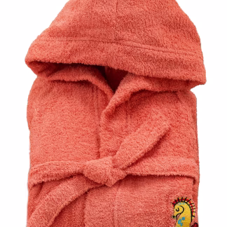 Palamaiki Μπουρνούζι με Κουκούλα Kids Bath TAMI PEACH 6-8