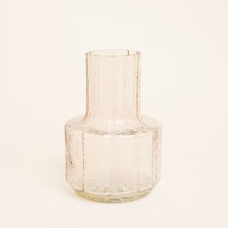 Beauty Home Γυάλινο Βάζο 13.5 x 19 cm  ΔΙΑΦΑΝΟ