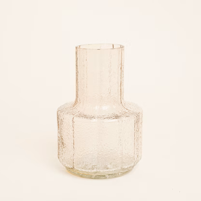 Beauty Home Γυάλινο Βάζο 13.5 x 19 cm  ΔΙΑΦΑΝΟ