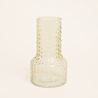 Beauty Home Βάζο Ανάγλυφο 13.8 x 24 cm  Πράσινο