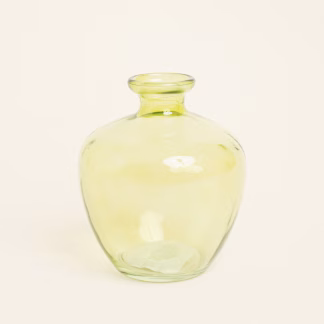 Beauty Home Γυάλινο Βάζο 14 x 16 cm  Πράσινο