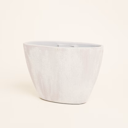 Beauty Home Κασπώ Πήλινο 33 cm x 15 cm x 22 cm  Λευκό