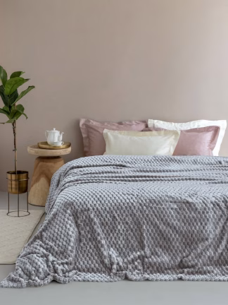 Κουβέρτα Fleece 220x240 ASTER COAL