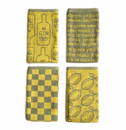 Palamaiki Σετ 4 Πετσέτες Κουζίνας Kitchen Towels 40x60 JACK100