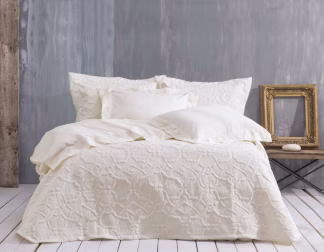 Odelia - Σετ Κουβερλι Εκρου Σετ 7 Τεμαχια (1 235x250, 2 240x260, 4 50x70)