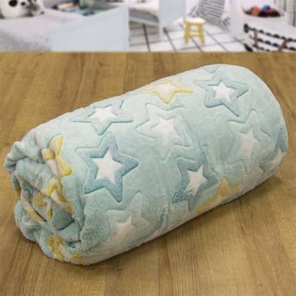 LINO ΚΟΥΒΕΡΤΑ FLEECE ΦΩΣΦΟΡΙΖΕ STER MINT 160X220