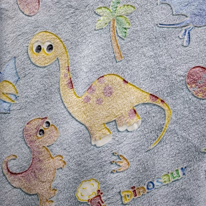 LINO ΚΟΥΒΕΡΤΑ FLEECE SHERPA ΦΩΣΦΟΡΙΖΕ VOLCANO GREY-CIEL 160X220