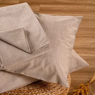 Melinen Home Σεντονι (Σετ 2 Τεμ.) 100Χ200+32 Mateo Beige Casual Line Mini 50X70cm
