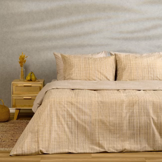Melinen Home Σετ Σεντονια Μονα (Λ) Mateo Beige Casual Line (100Χ200+32) 170Χ270