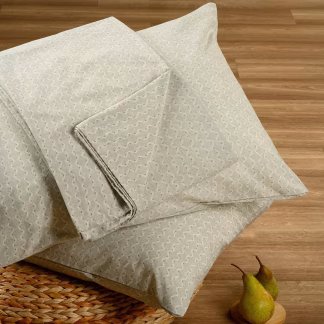 Melinen Home Σεντονι (Σετ 2 Τεμ.) 100Χ200+32 Layla Pastel Aqua Casual Line Mini 50X70cm