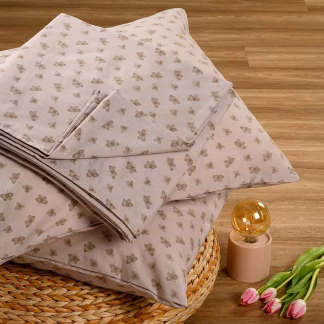 Melinen Home Σεντονι (Σετ 2 Τεμ.) 100Χ200+32 Dolores Ash Casual Line Mini 50X70cm