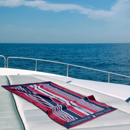 Greenwich Polo Club Πετσετα Θαλασσης 90Χ180 3632 Blue - Red - White Blue - Red - White
