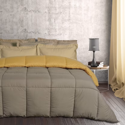 Das Home Παπλωμα Υπερδιπλο Happy 9643 Dark Grey - Ochre Dark Grey - Ochre