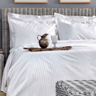 Palamaiki Παπλωματοθήκη White Comfort 300TC 160x240 WHITE STRIPES