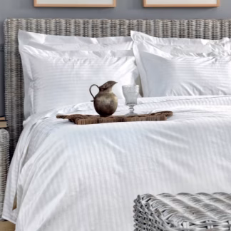 Palamaiki Σεντόνι White Comfort 300TC 170x270 WHITE STRIPES