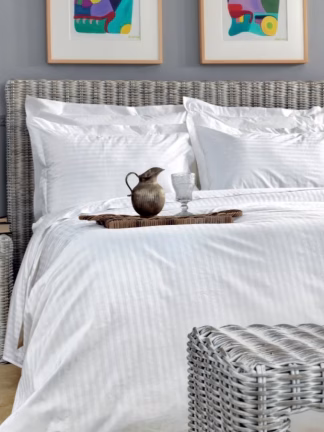 Σεντόνι White Comfort 300TC 170x270 WHITE STRIPES Σεντόνι White Comfort 300TC 170x270 WHITE STRIPES