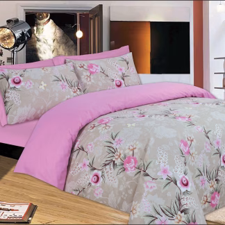 Σετ Σεντόνια Le Blanc Premium Pink Rose Μονά με λάστιχο 100x200+33