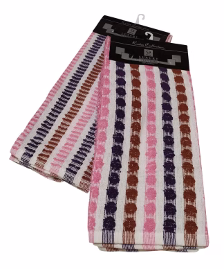 Σετ Ποτηρόπανα 2τεμ. πετσετέ LUXURY 100% Cotton 45x65 Pink Σετ Ποτηρόπανα 2τεμ. πετσετέ LUXURY 100% Cotton 45x65 Pink