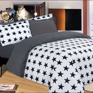 Σετ Κουβερλί Le Blanc Premium Υπέρδιπλο Star Oxford 220x240