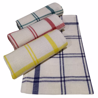 Σετ Ποτηρόπανα 4τεμ.ΚΟΜΒΟΣ Πικέ 100% Cotton 45x65 Squares                     Διάφορα Χρώματα