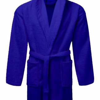 Μπουρνούζι ΚΟΜΒΟΣ Πετσετέ με κουκούλα 420gr/m2  Blue Large