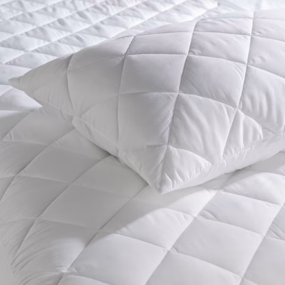 Ζεύγος Μαξιλαροθήκες Καπιτονέ Le Blanc Cotton 100% 50x70