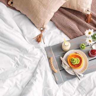 Beauty Home Μαξιλαροθήκη Ξενοδοχείου 5-Star 300tc Satin 100% Cotton 55x75 Λευκό