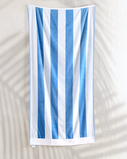 Rythmos Barbados Μπλε - Πετσετα Θαλασσης Βελουτε 86X160