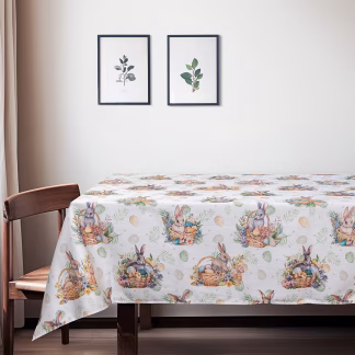 Beauty Home ΤΡΑΠΕΖΟΜΑΝΤΗΛΟ ΛΑΓΟΥΔΑΚΙΑ ΜΕ ΚΑΛΑΘΙΑ   135 x 220 cm
